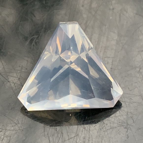 8.82 Carats Feldspar Moonstone Fancy Rare Peach Pink Gemstone Precision Cut - Picture 11 of 17